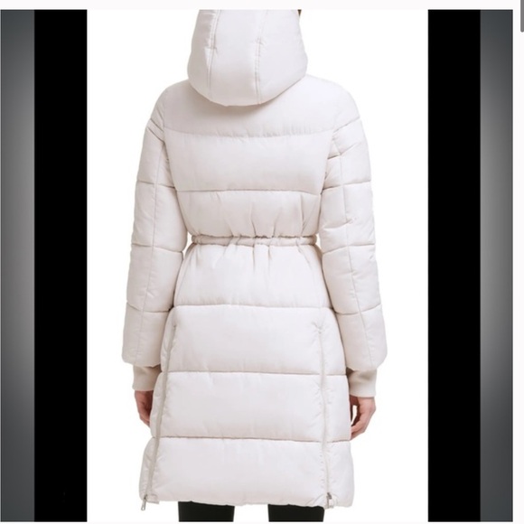 NWT Kenneth Cole NY Women’s Memory 3/4 Length Puffer Coat Warm Cozy - Picture 5 of 11